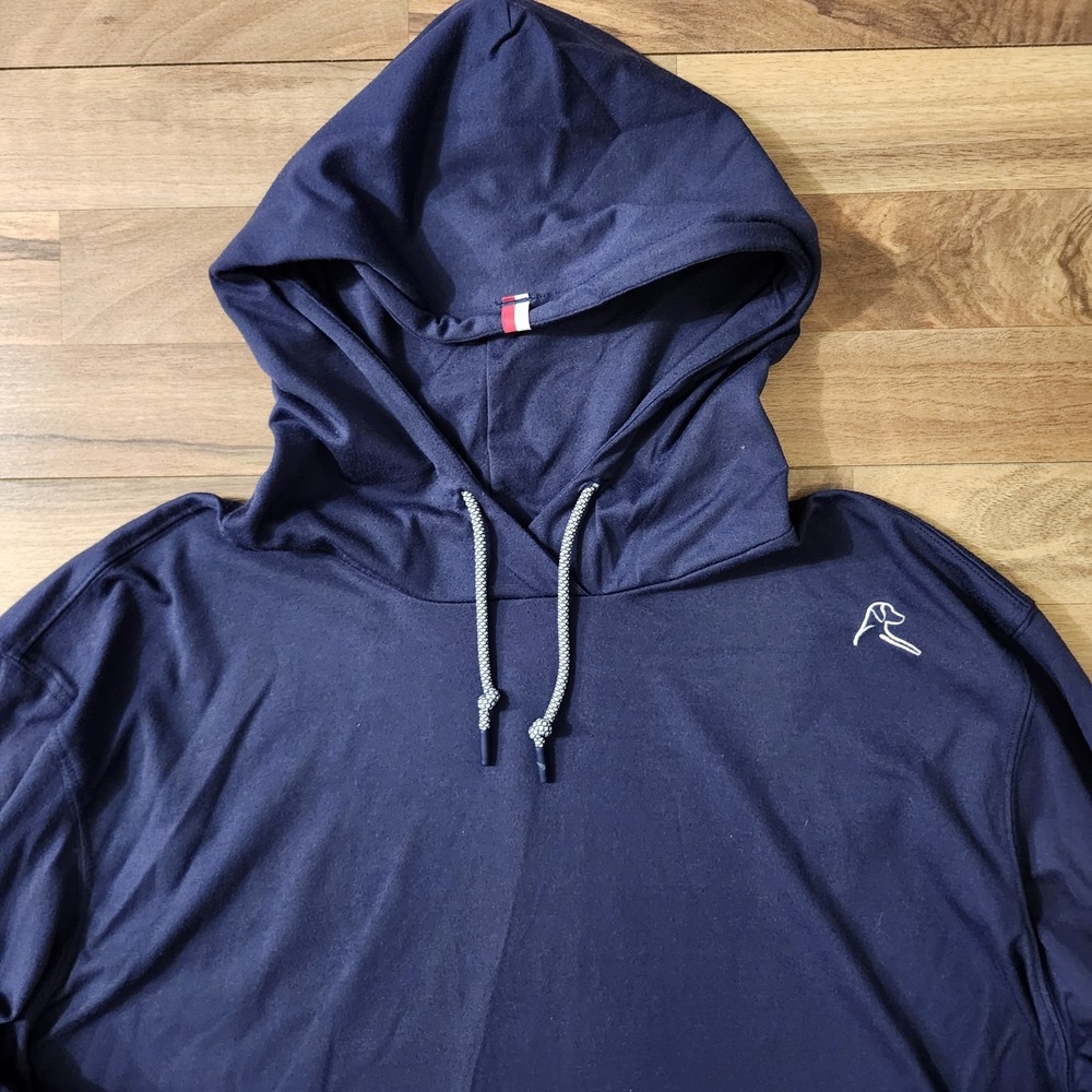 Rhoback Hesi Performance Hoodie Men's Fleet Navy Long Sleeve Pullover Size XXL - Picture 5 of 11